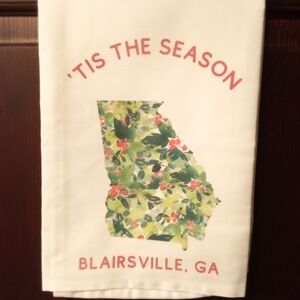 NWOT, Blairsville, Georgia Christmas Tea Towel